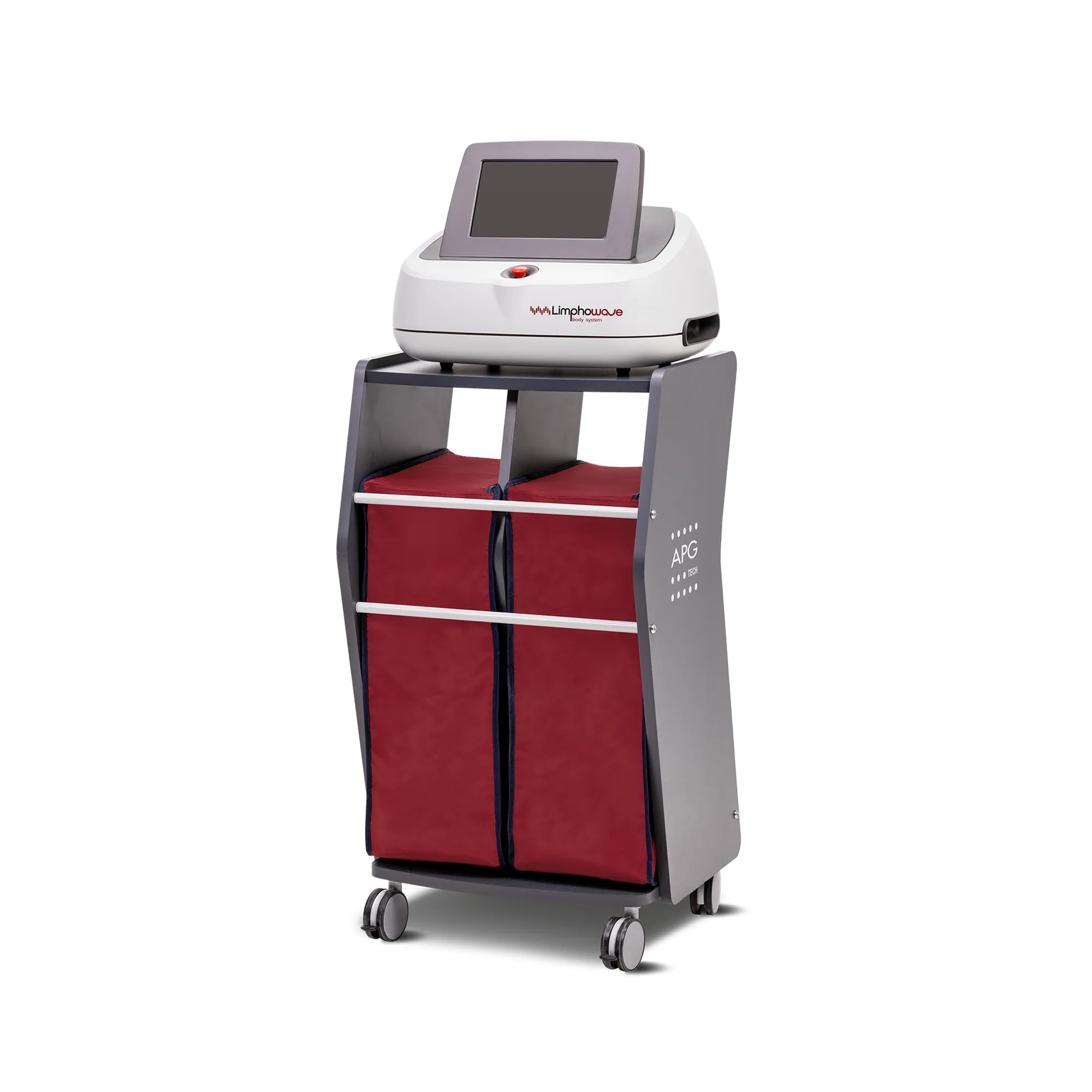Illustrative APG Tech pressotherapy equipment